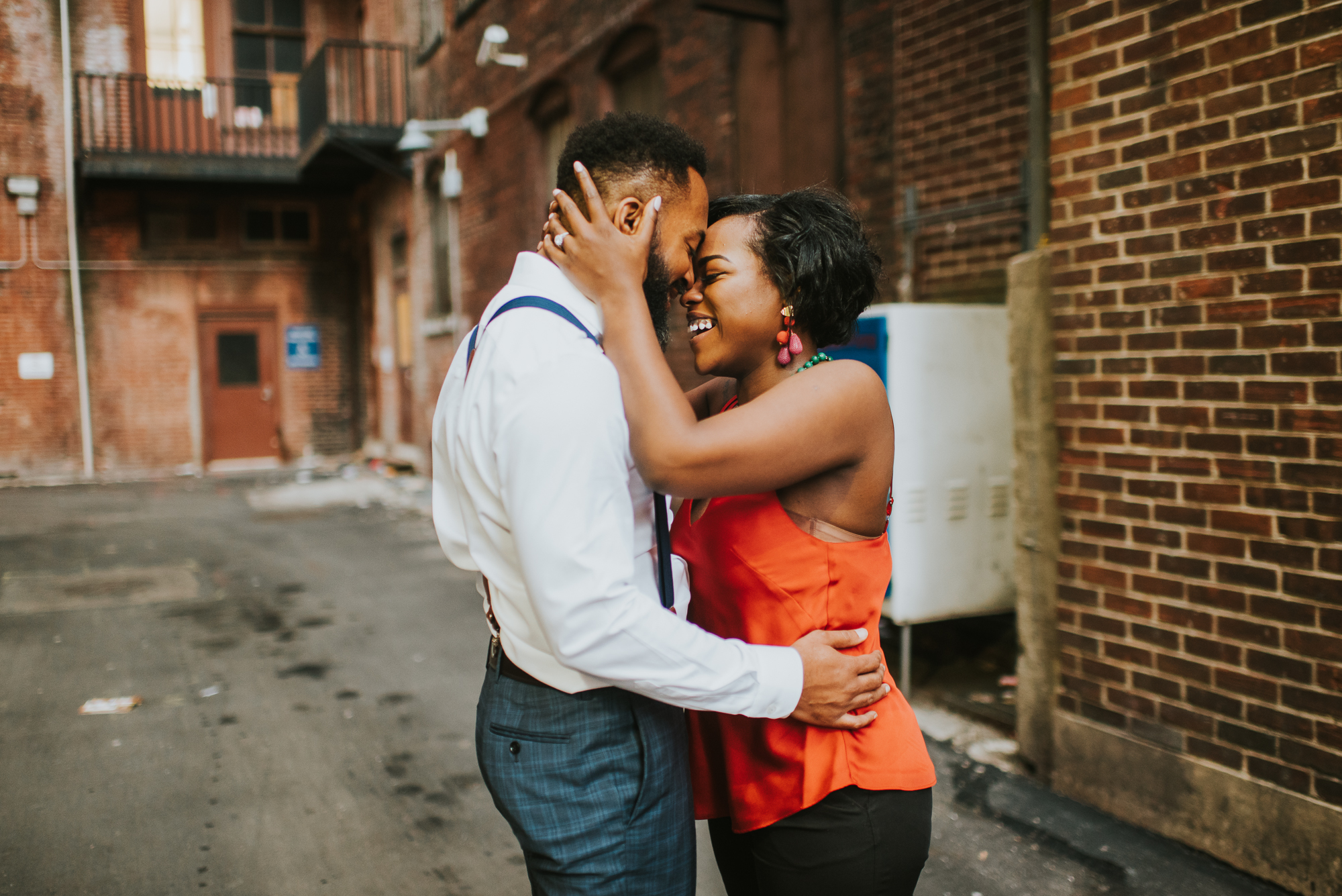 center city engagement session in philly