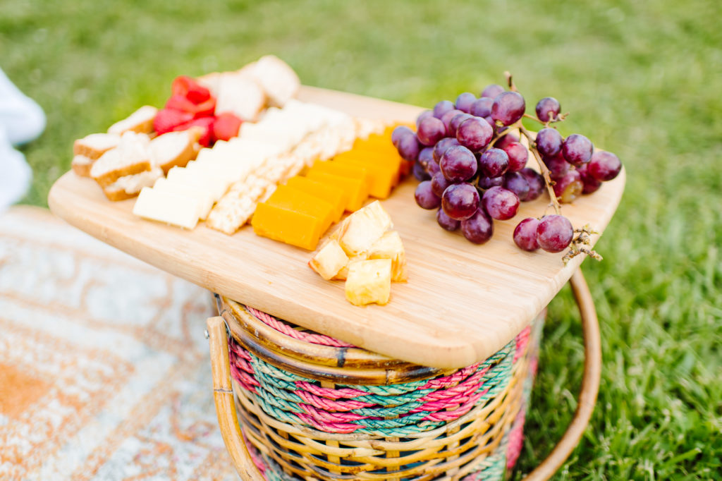 fruits and cheese picnic