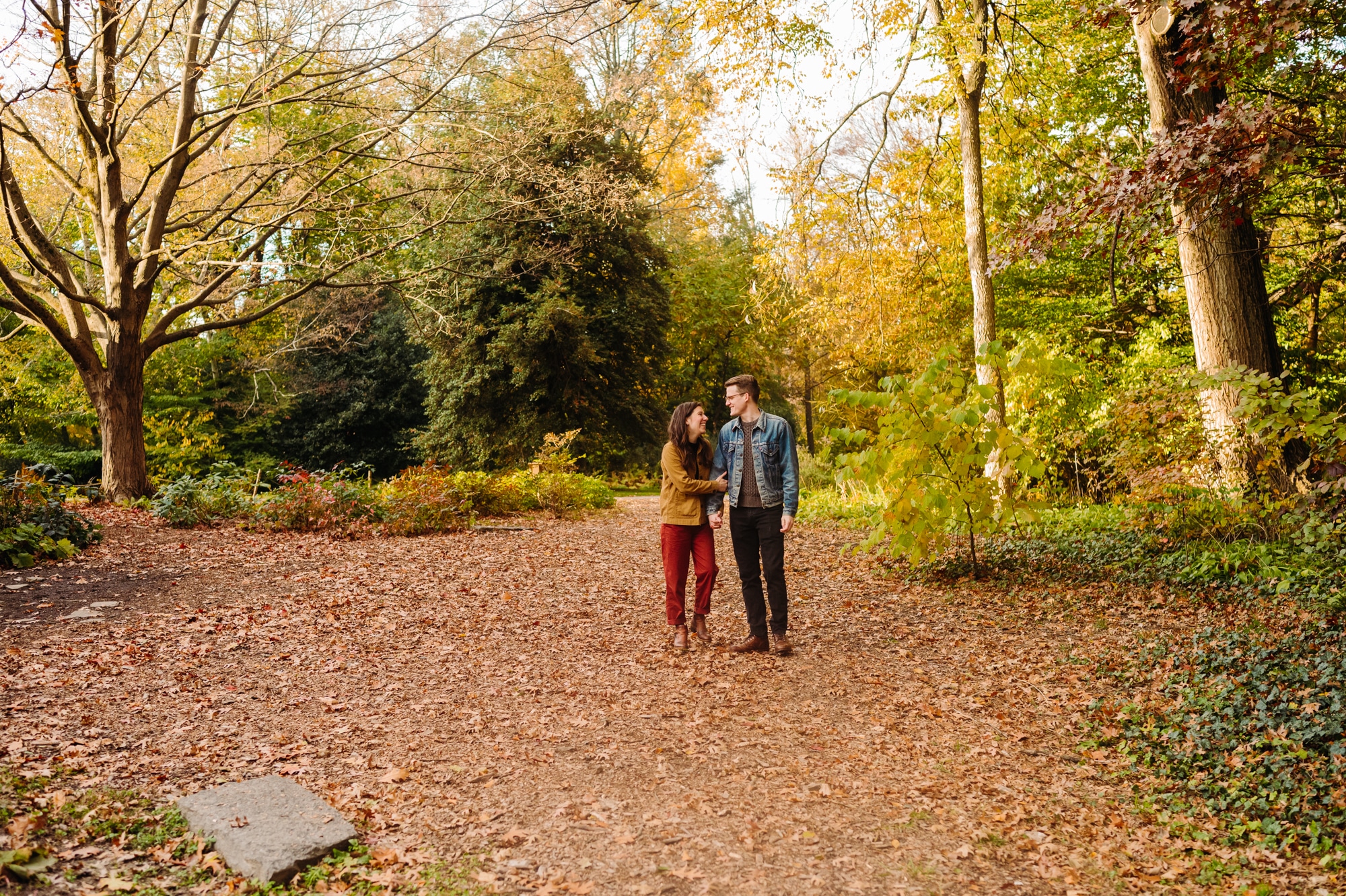 awbury arboretum philadelphia engagement autumn 31