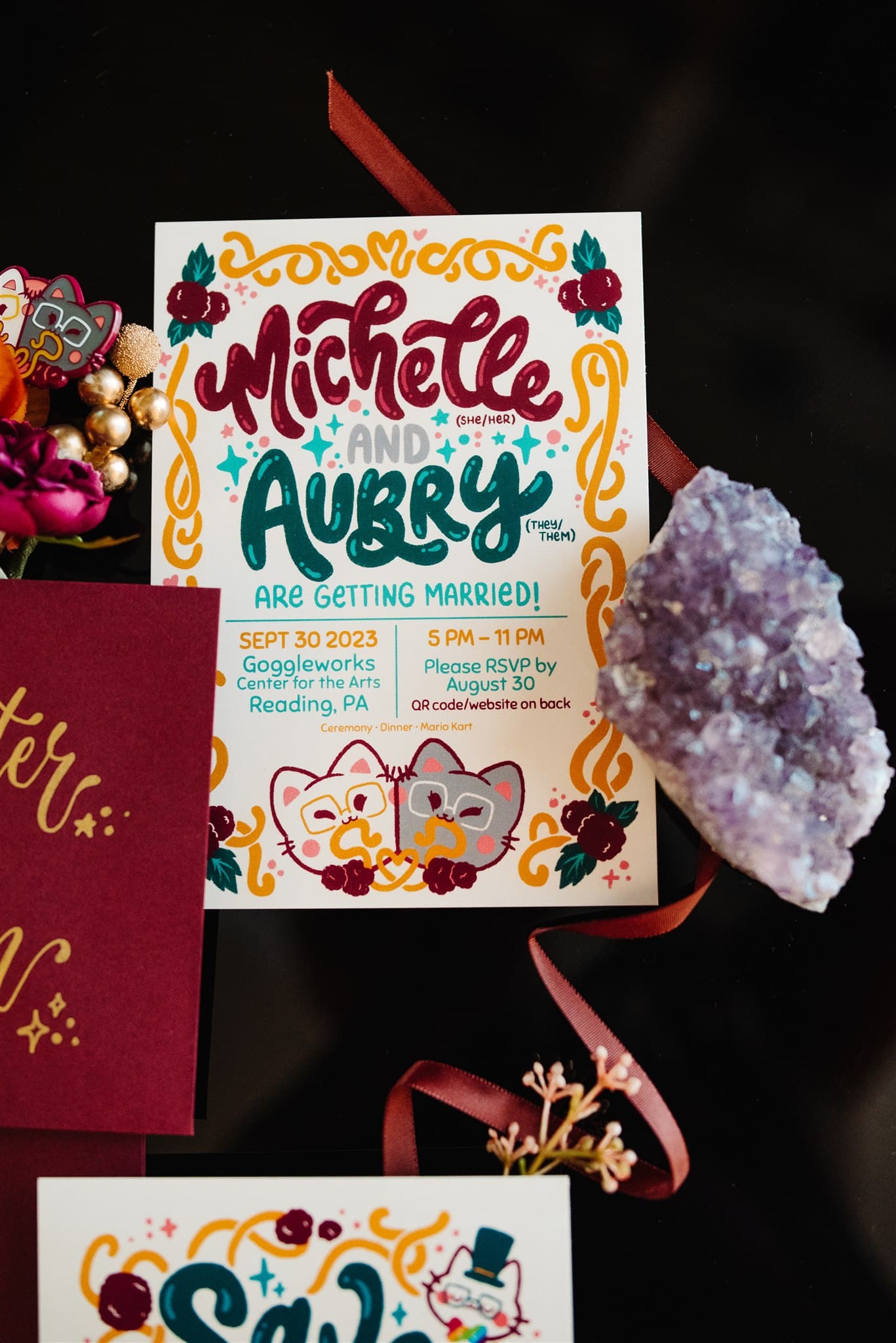 colorful wedding bouquet with bold floral arrangements – vibrant flowers adding artistic flair to the celebration.