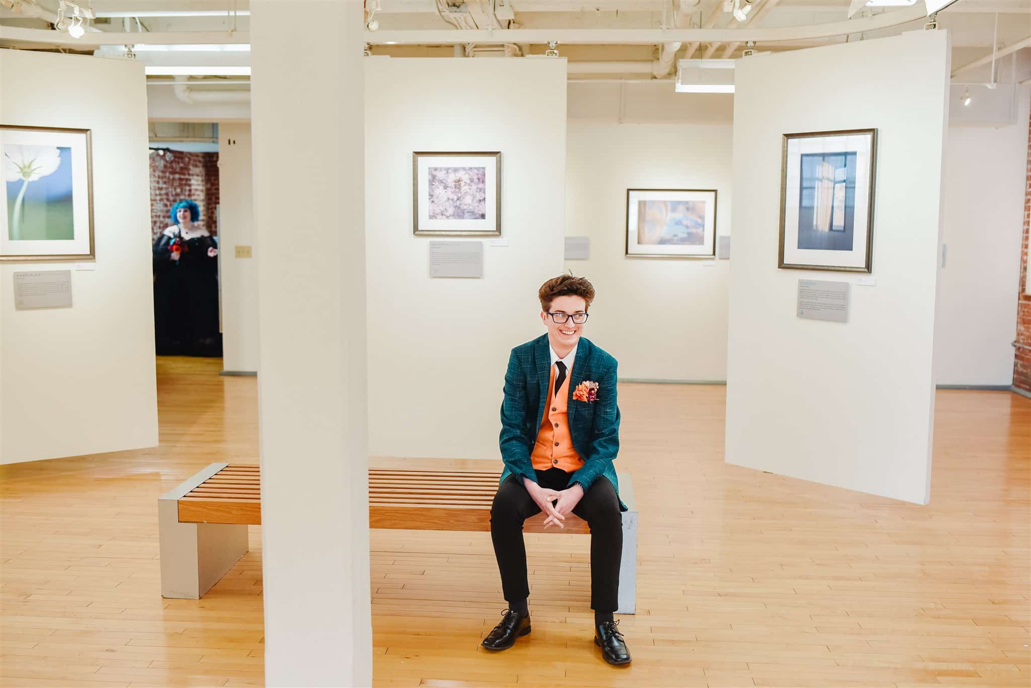 authentic wedding emotions captured at an arts center venue – storytelling through candid photography.