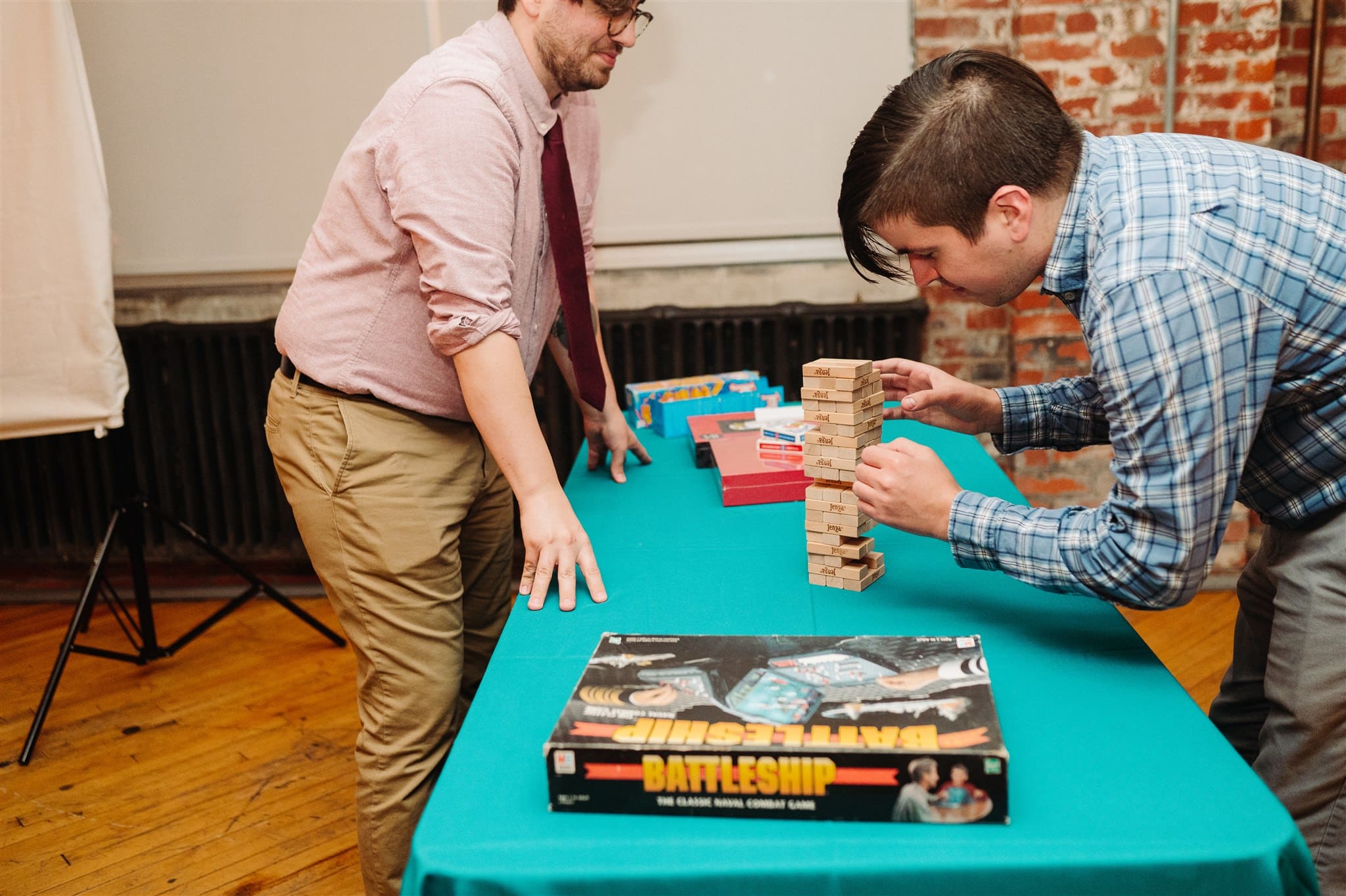 nontraditional wedding reception setup at an artistic venue – breaking the mold with creative reception decor.