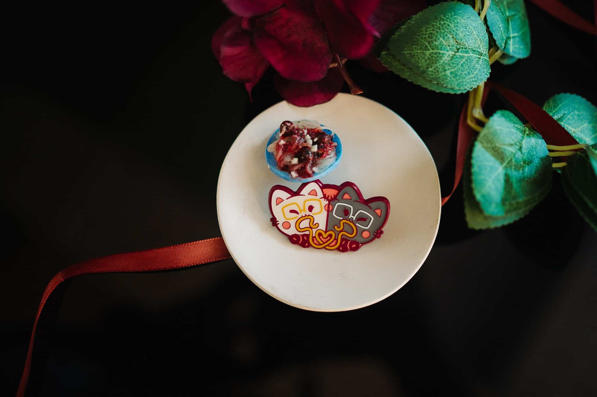 lgbtq+ couple exchanging heartfelt letters before the wedding – an emotional pre-ceremony moment.