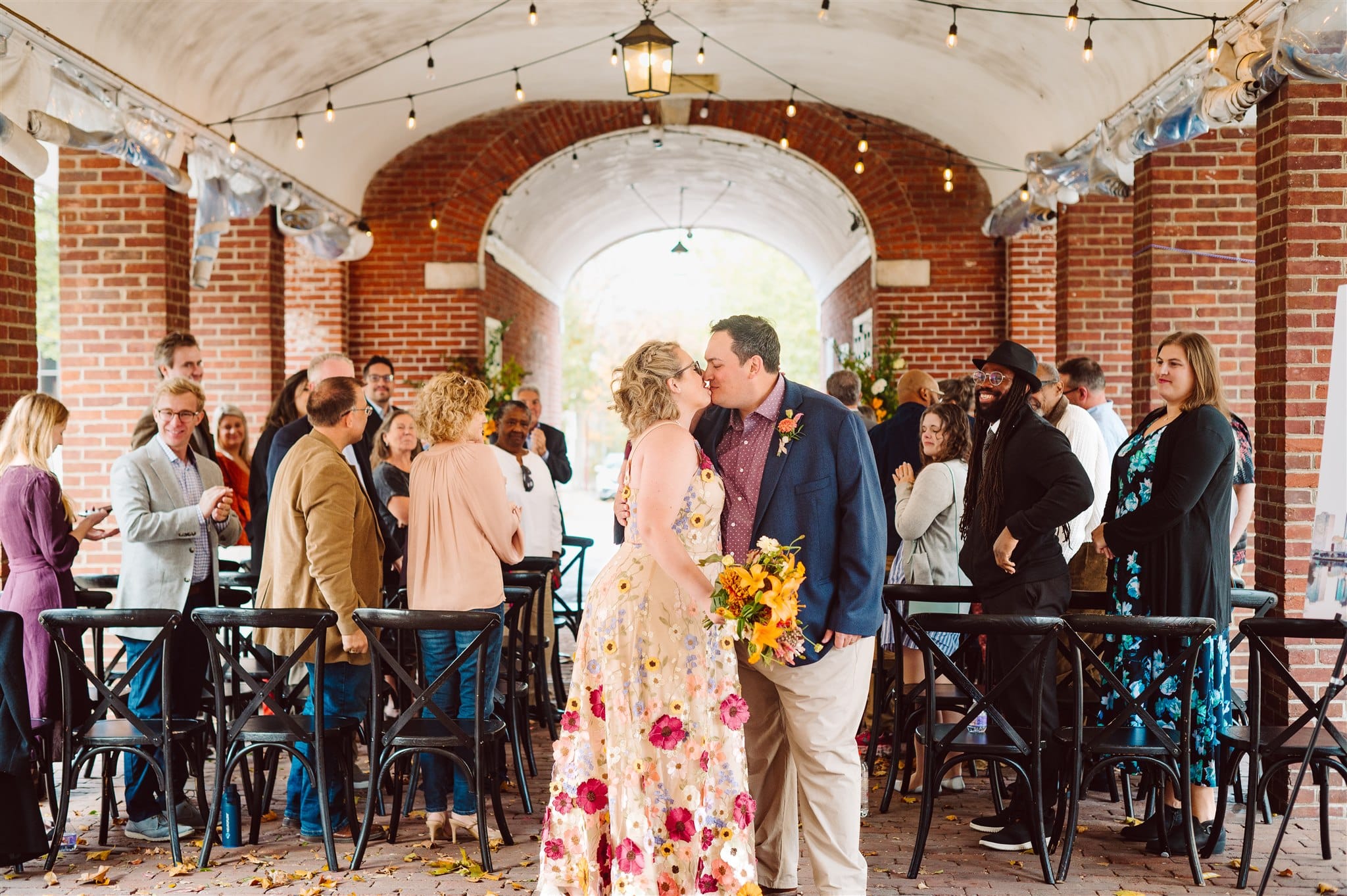 ben and nicole's romantic elopement photography in headhouse square, philadelphia