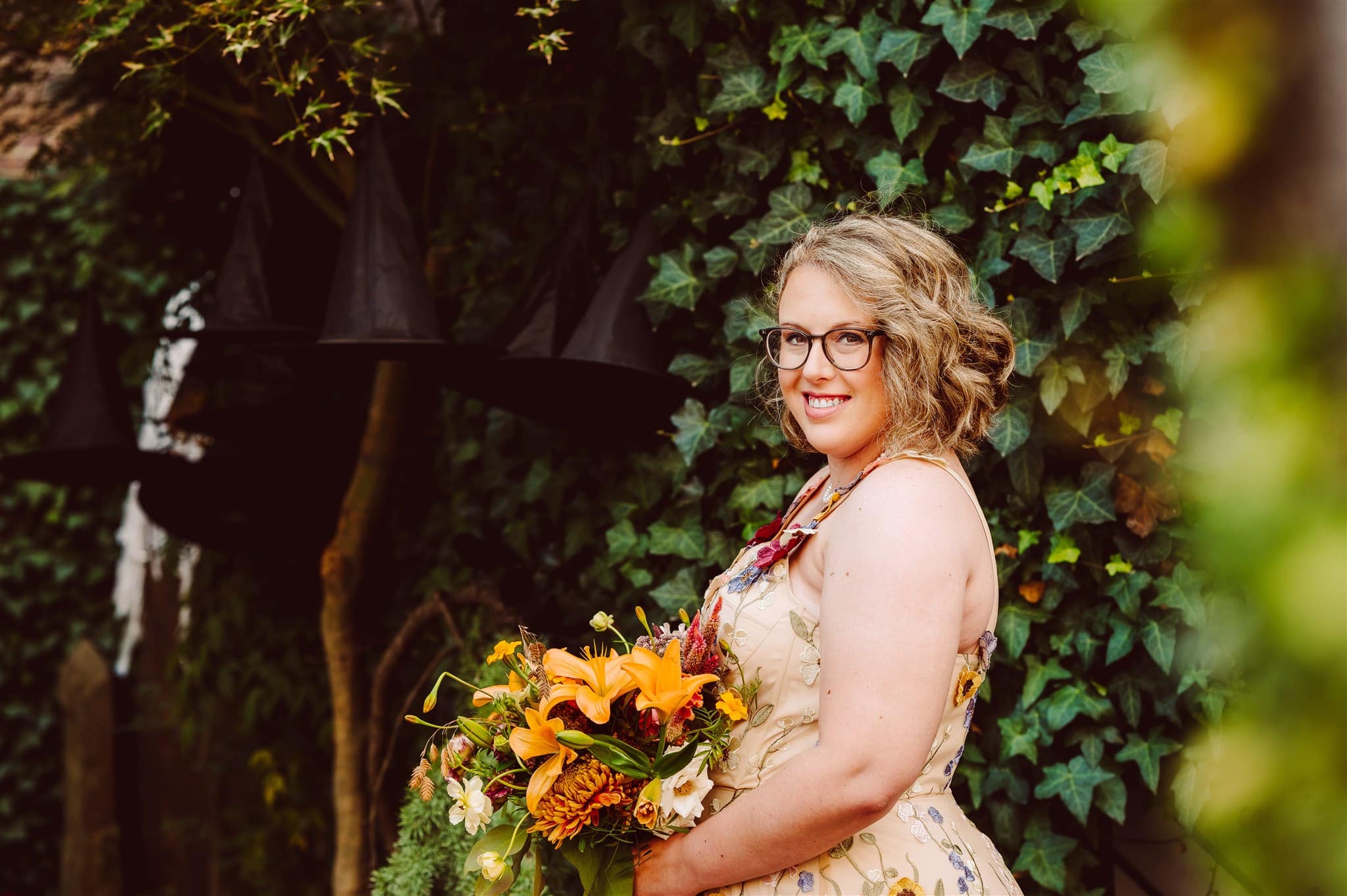 beautiful floral gown philadelphia elopement of nicole