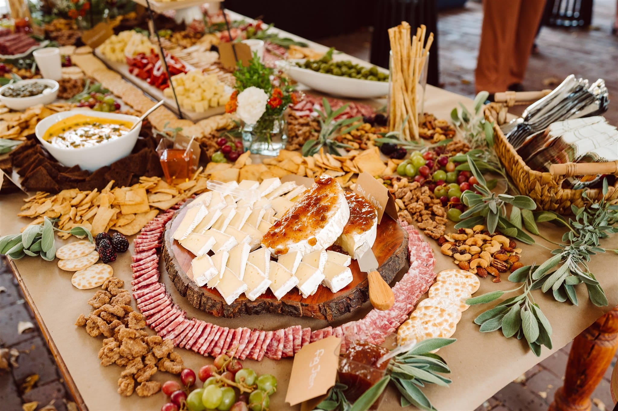 charcuterie board old city philadelphia elopement