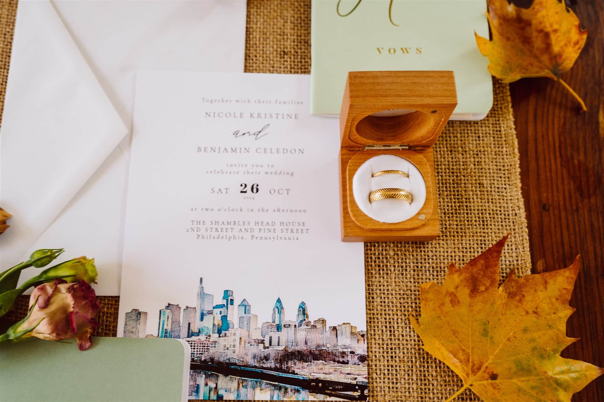 details for headhouse square old city philadelphia elopement