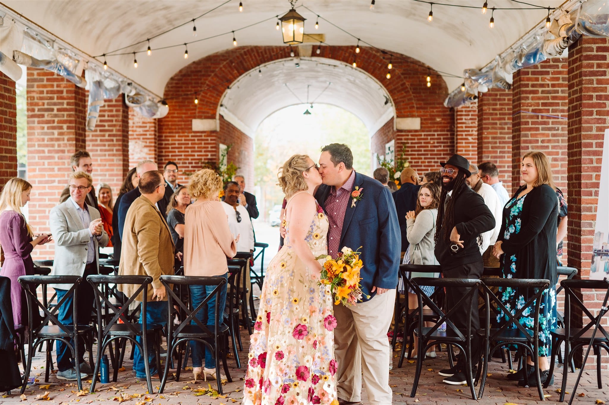 ben and nicole's micro wedding photography - headhouse square's charm