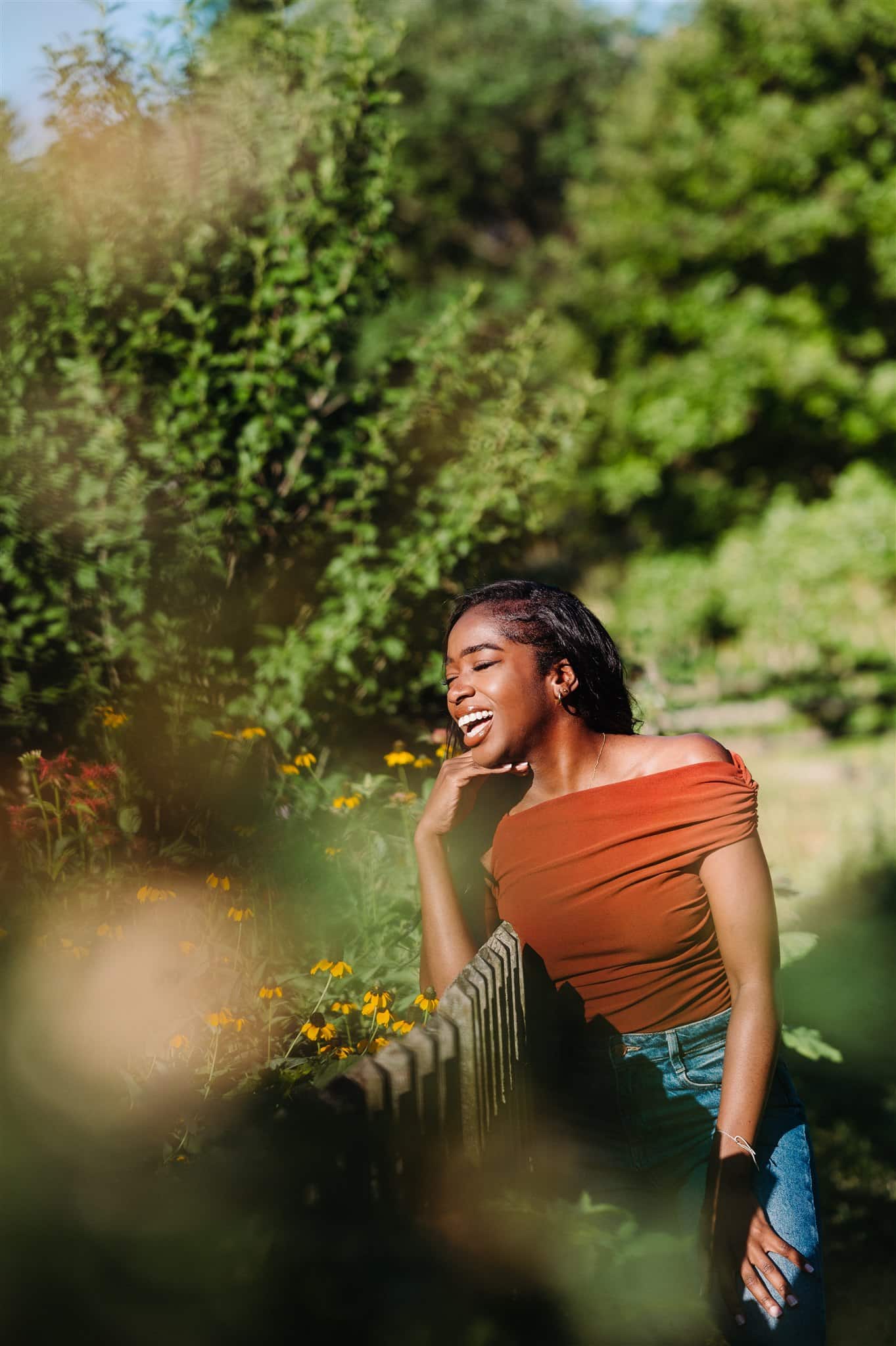 woman laughing for branding photography in philadelphia